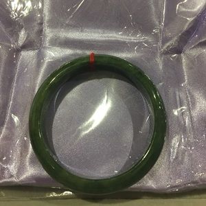 Beautiful dark green Jade Bangle